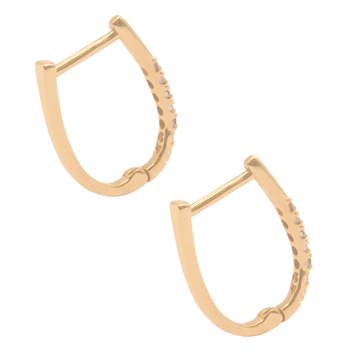 Diamond Hoop Earring1