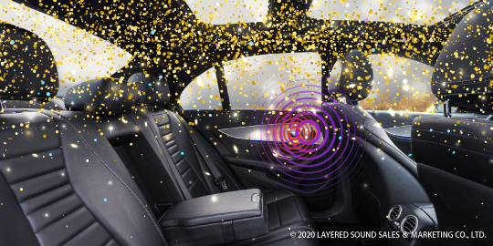 音の広がりのイメージ