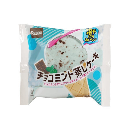 【チョコミント蒸しケーキ】