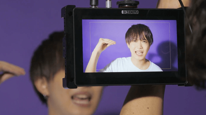 ▼ダンスの練習を重ねるせりしゅんさん②(メイキングより)