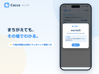正解とワンポイント解説の表示