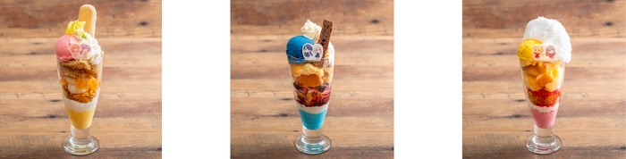 ▲私と君の”好き”を乗せたパフェ/▲私らしく目覚めのパフェ/▲ド!っとド!ド!ド!な1000%パフェ