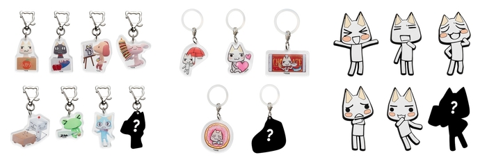 どこでもいっしょ アクリルキーホルダー/めじるしマーカー/マグネット