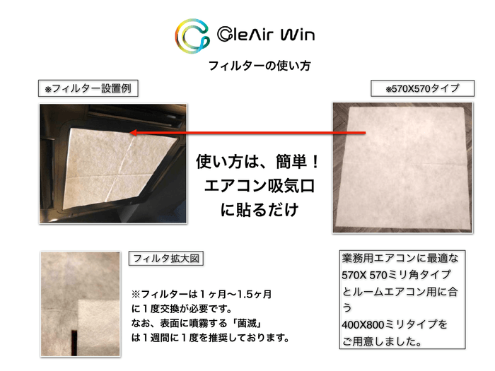 フィルターの使い方