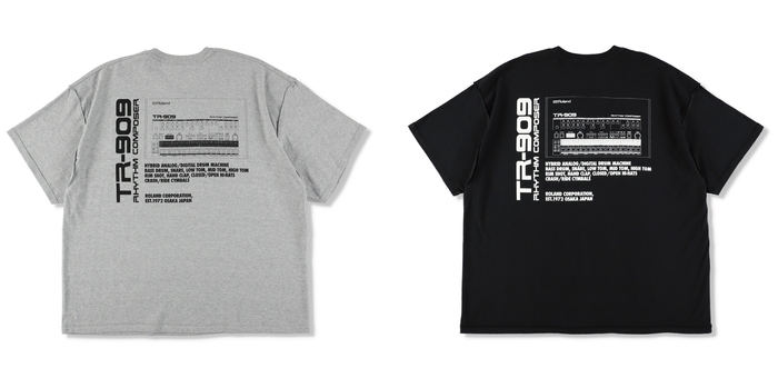 TR-909 T-SHIRT(ISNESS MUSICxROLAND)