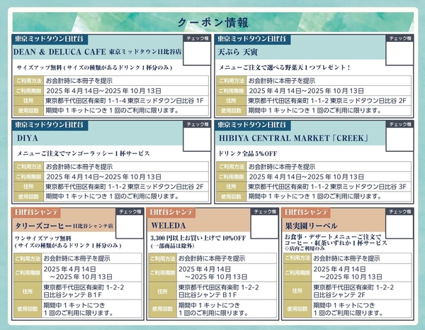 「謎解きキット」には、周遊の飲食店やショップで使用できるお得なクーポンや、クリア後に参加できる抽選情報も掲載