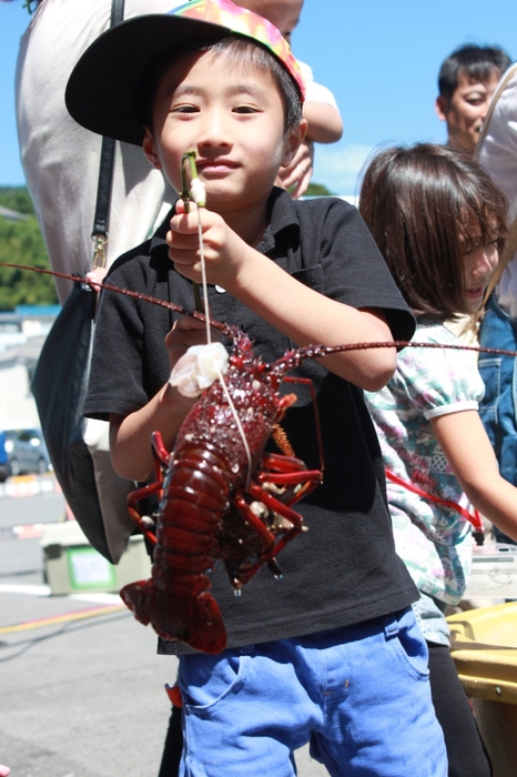 伊勢海老を釣ってのドヤ顔！