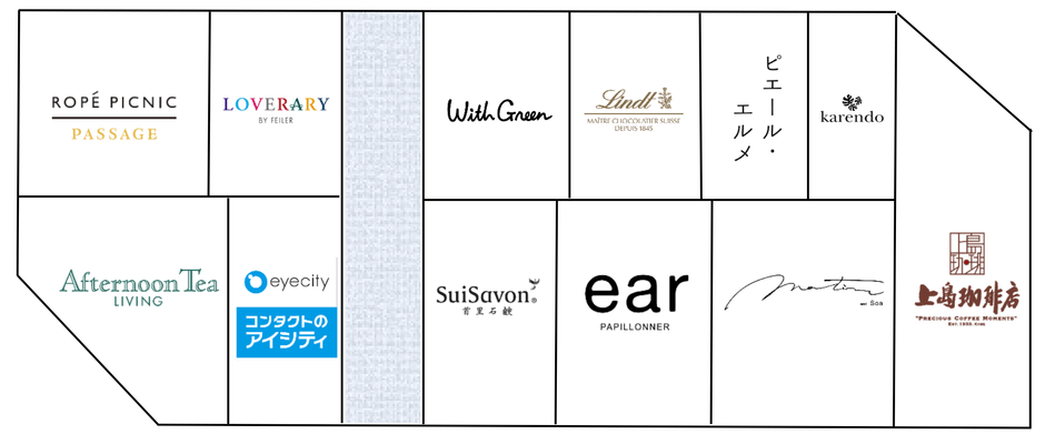 阪神電車改札方面