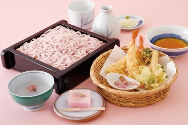 春の味わいを老舗江戸そば店で味わう 「さくらそば御膳」4月12日までの期間限定で提供開始