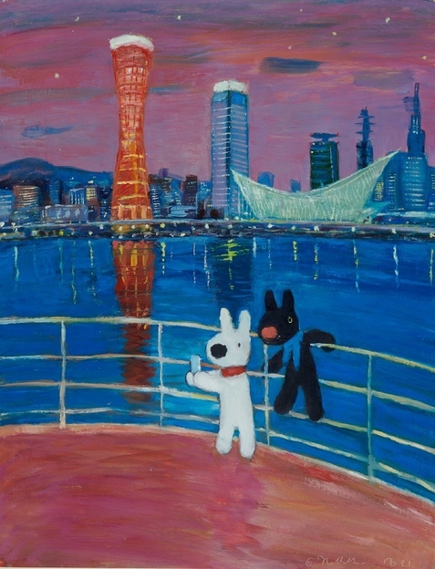 『リサとガスパールのおもいで展』作者描き下ろし作品