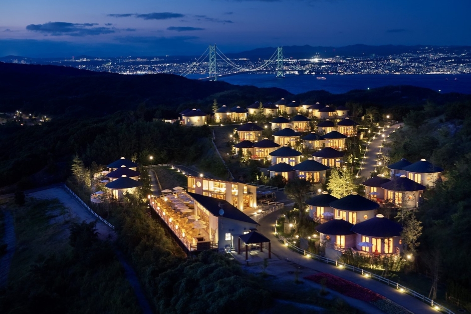 ▲「GRAND CHARIOT北斗七星135°」の夜景