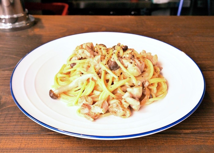 ツナとチキンのクリームパスタ