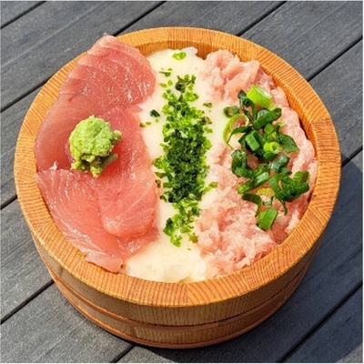 「鮪ととろろ丼セット」~青のりお味噌汁付き~