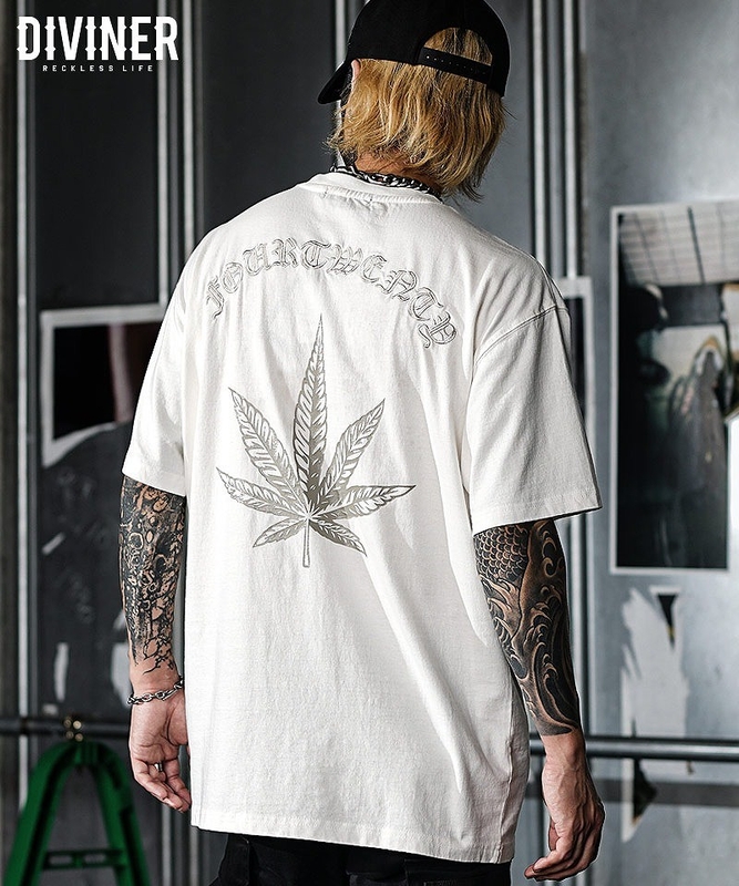 【420 WEED】Weed Illusion TEE(オフホワイト)