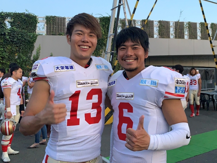 安田 錦之助社長(左)と吉野代表(右)