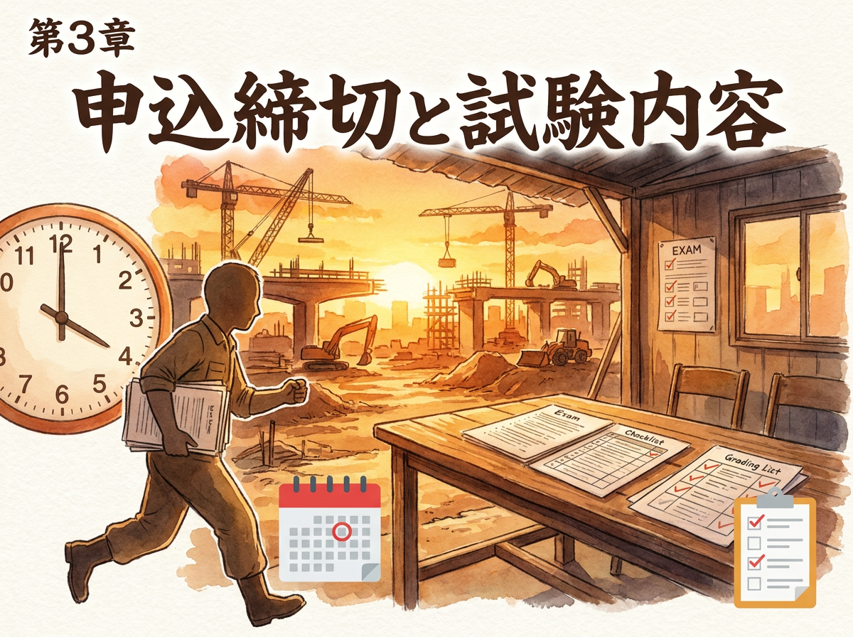 土木施工管理技士の試験スケジュール・申し込み方法・試験形式・合格基準を解説するコラムを公開