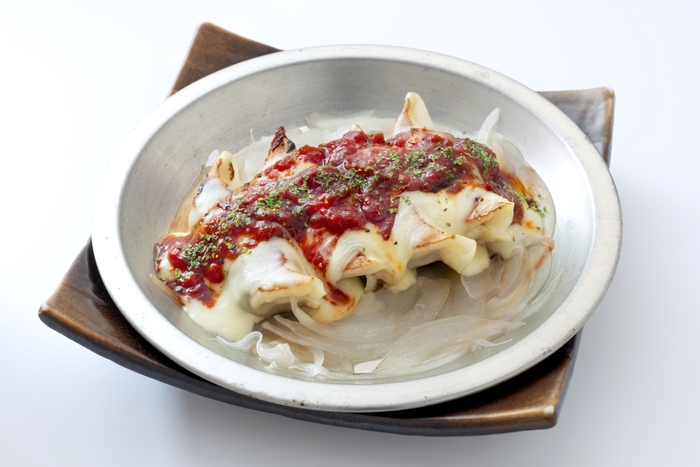 とろ~りチーズのトマト風味餃子写真