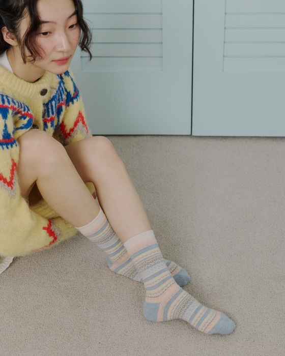 ジャガードソックス(23~27.5cm):2,200円(税込)
