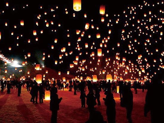 つなん雪まつりスカイランタン イメージ