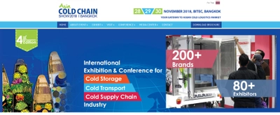 国際展示会 「アジアコールドチェーンショー 2018」(Manch Exhibitions (Thailand) Co. Ltd.主催）の出展お申込み受付開始