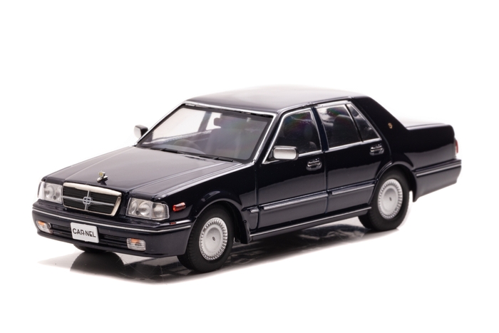 左前:1/43 日産 グロリア CLASSIC SV (PY31) 1998 Dark Blue Pearl
