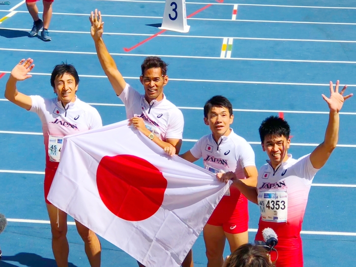 世界マスターズ陸上2018リレー金メダリスト