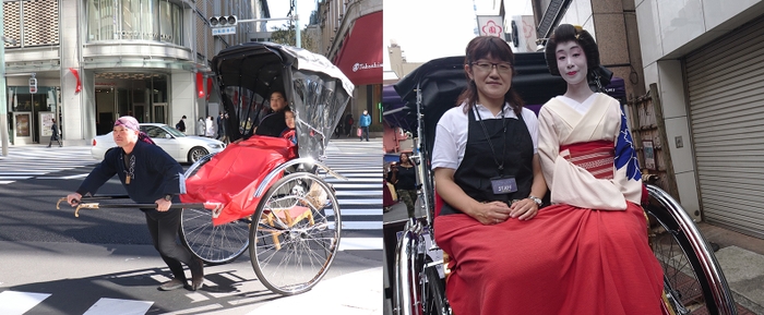 人力車体験／芸者衆との撮影会