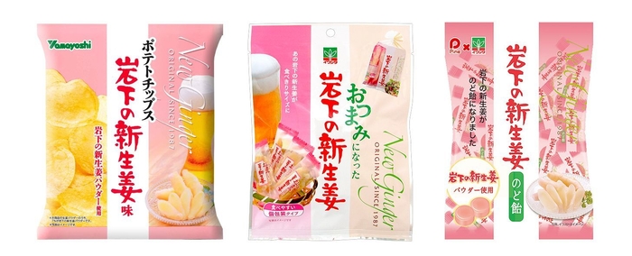 岩下の新生姜おやつセット(ポテトチップス/おつまみ/のど飴)