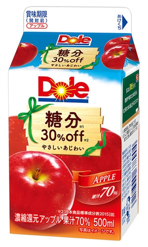 『Dole(R)糖分30%off アップル』(500ml)