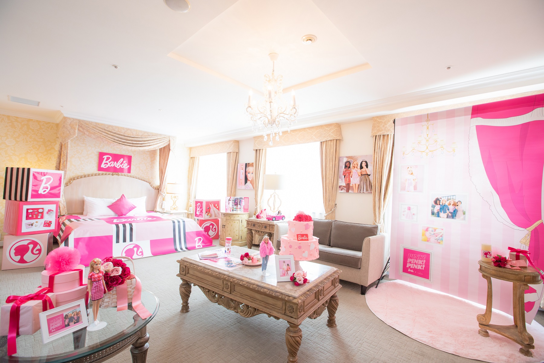 <八事>安心・安全に楽しめる!Barbieとコラボレーション デイユースデコレーションルーム!お部屋で可愛らしいスイーツを召し上がっていただけるプラン