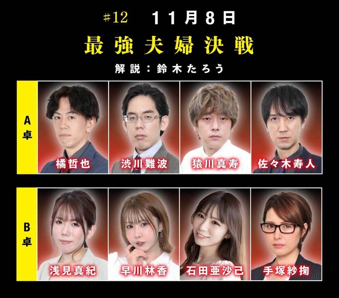 #12 11月8日「最強夫婦決戦」