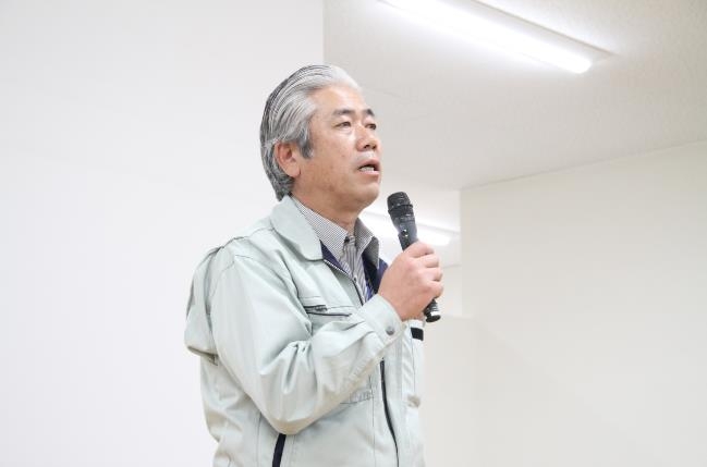 宮本執行役員より「運転では決して無理をしてはいけない」と訓示