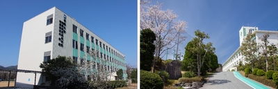 近畿大学附属新宮高等学校・中学校（左）、近畿大学附属豊岡高等学校・中学校（右）