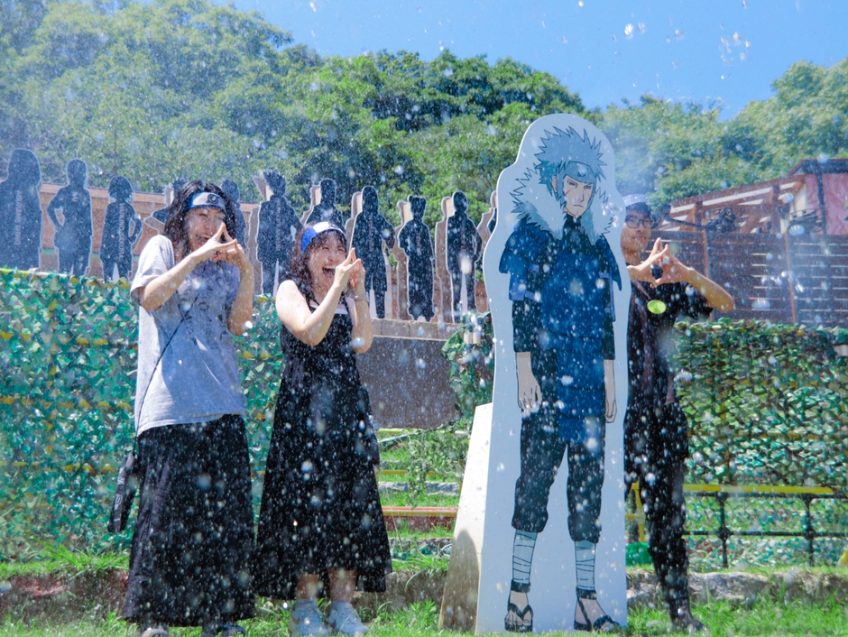 ▲びしょ濡れ体験で夏を楽しもう!