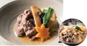 松茸と黒毛和牛のすき焼き