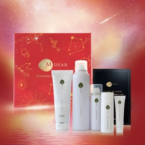 【医療機関専売M-Dearより】2025年のクリスマスコフレ「エムディア　プレミアムコレクション」数量限定発売！ヒト幹細胞シリーズのシートマスクなど全6点入り