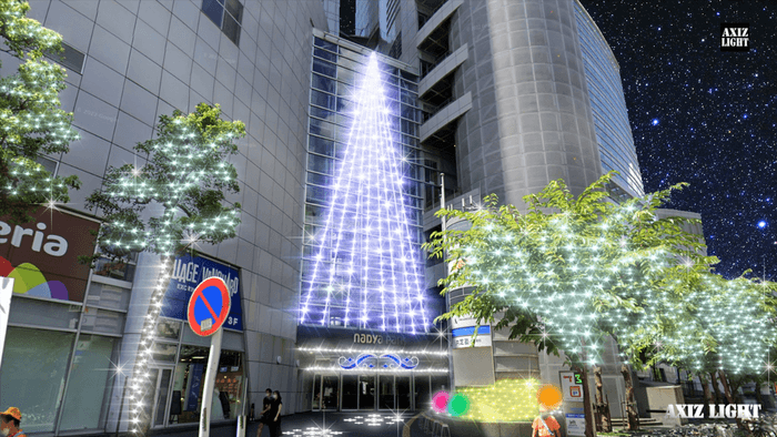 ナディアパークイルミネーション_AXIZLight演出 イメージ