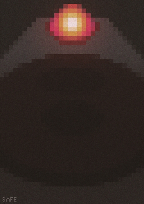 金賞受賞作品:「赤い光」(2)芸術学部デザイン学科3年八十島一菜