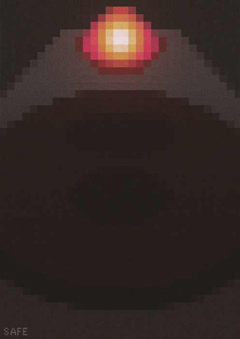 金賞受賞作品：「赤い光」(2)芸術学部デザイン学科3年八十島一菜