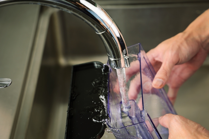 水洗いが可能なウォータータンク