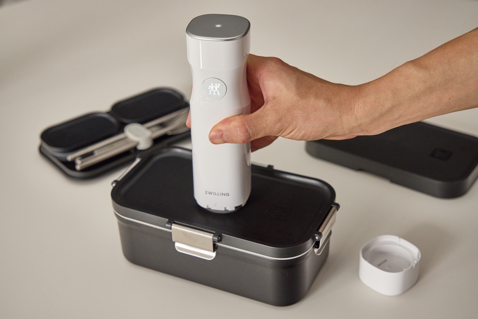 真空保存でランチタイムまでおいしさキープ