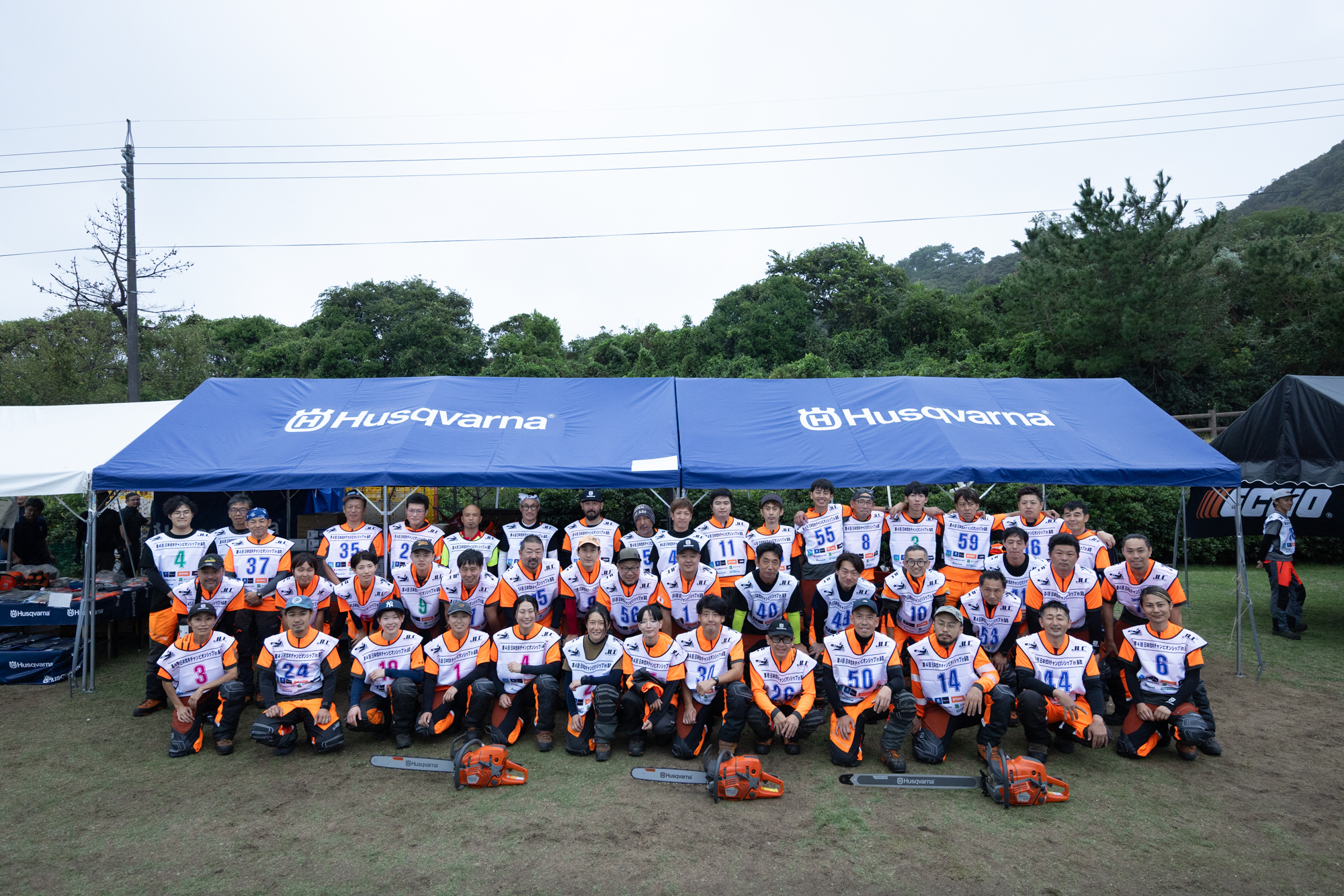 林業への熱い思いを共有するJLC Team Husqvarnaの選手の皆さん