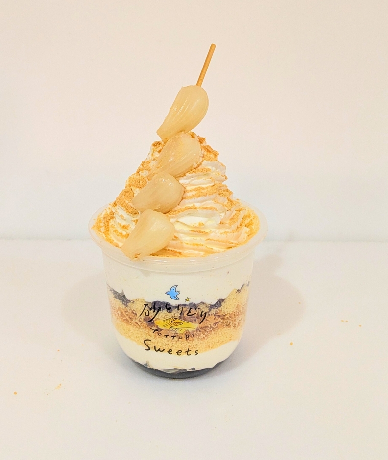 シャキシャキ砂丘らっきょうパフェ