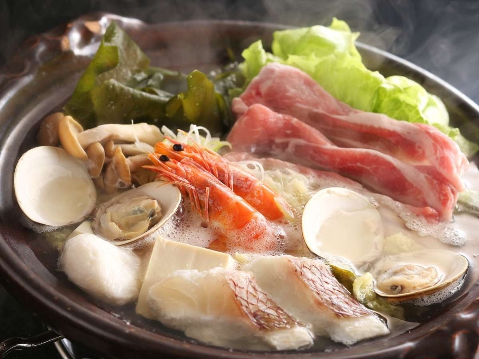 地酒の香りと共にいただく旬菜吟醸鍋/一例