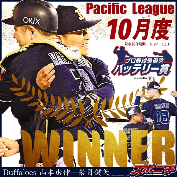 パ・リーグ 山本由伸投手ー若月健矢捕手