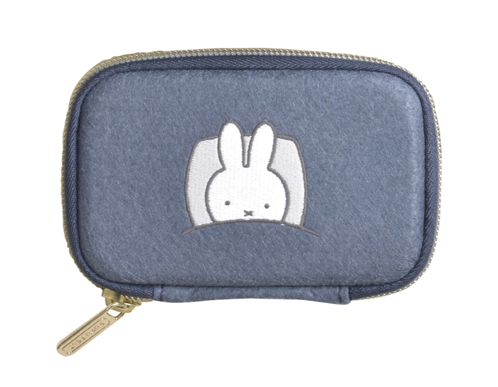 PUPU FELT miffy カードケース(ネイビー)