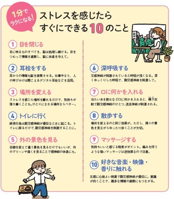 1分でラクになる! ストレスを感じたらすぐにできる10のこと