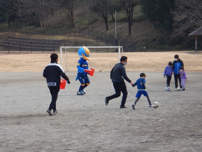 お父さんも一生懸命走ります