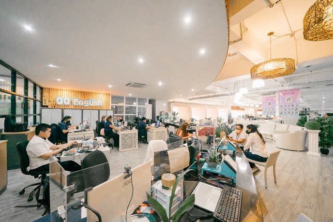 ITパーク校のロビー兼カフェテリア