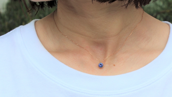 タンザナイト　ペンダントネックレス2